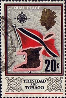 Trinidad and Tobago 1969 SG 347 Flag and Outline Fine Used