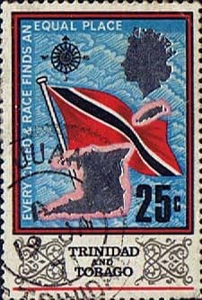 Trinidad and Tobago 1969 SG 348 Flag and Outline Fine Used