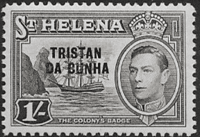 Tristan Da Cunha 1952 St Helena Overprint SG 9 Fine Mint