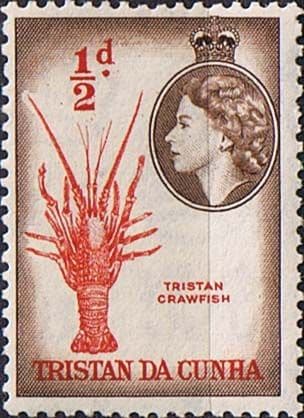 Tristan Da Cunha 1954 SG 14 Tristan Craw Fish Fine Mint