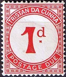 Tristan Da Cunha 1957 SG D1 Post Due Fine Mint