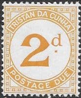 Tristan Da Cunha 1957 SG D2 Post Due Fine Mint
