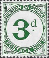 Tristan Da Cunha 1957 SG D3 Post Due Fine Mint