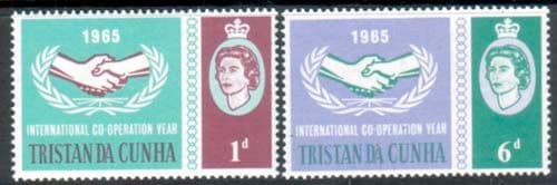 Tristan Da Cunha 1965 International Co-operation Year Set Fine Mint