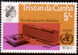 Tristan Da Cunha 1966 World Health Organisation SG 100 Fine Mint