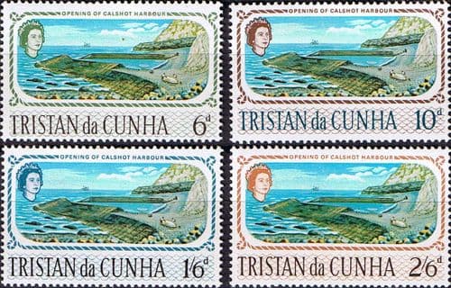 Tristan Da Cunha 1967 Opening of Calshot Harbour Set Fine Mint