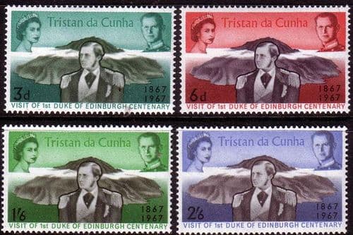 Tristan da Cunha 1967 Royal Visit Set Fine Mint