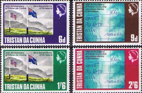 Tristan Da Cunha 1968 Dependence Set Fine Mint