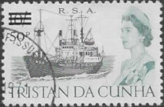 Tristan Da Cunha 1971 SG 149 R.S.A, Surcharged Fine Used