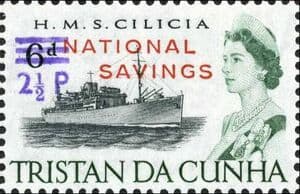 Tristan Da Cunha 1971 Ship National Savings SG F2 Fine Mint