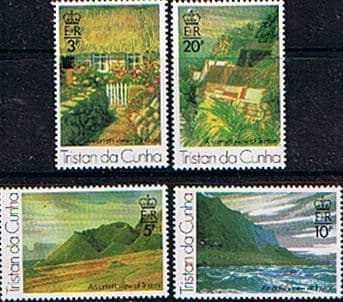 Tristan Da Cunha 1976 Paintings by Roland Svensson Set Fine Mint