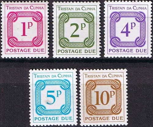 Tristan Da Cunha 1976 Post Due Set Fine Mint