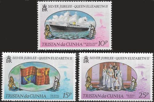 Tristan da Cunha 1977 Royal Silver Jubilee Set Fine Mint