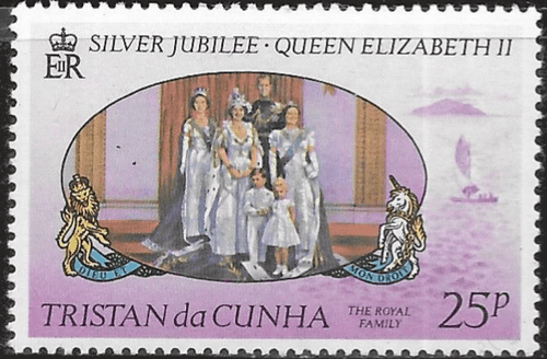 Tristan Da Cunha 1977 Royal Silver Jubilee SG 214 Fine Mint