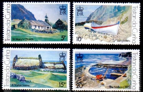 Tristan Da Cunha 1978 Paintings by Roland Svensson Set Fine Mint