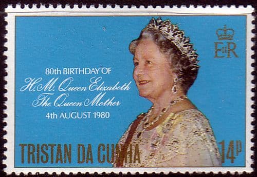 Tristan Da Cunha 1980 Mothers 80th Birthday Fine Mint