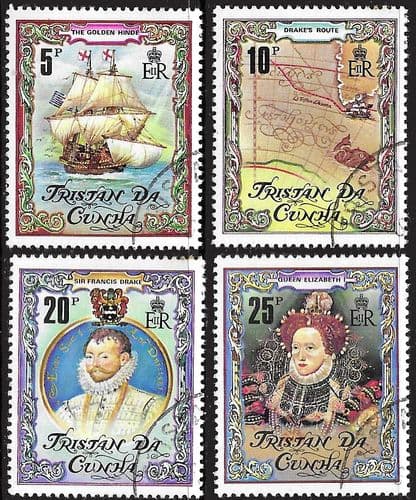 Tristan Da Cunha 1980 Sir Francis Drake Set Fine Used