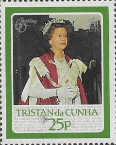 Tristan da Cunha 1986 Queen Elizabeth 60th Birthday SG 408 Fine Mint