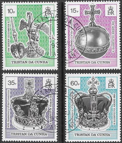 Tristan Da Cunha 1993 40th Anniversary of Coronation Set Fine Used