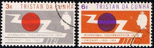 Tristan Da Cunha International Telecomunication Union Set Fine Used