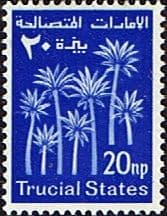 Truical States 1961 SG 3 Palm Trees Fine Mint