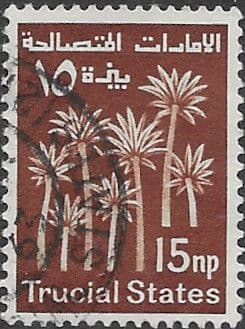 Truical States SG  2 1961 Palm Trees Fine Used
