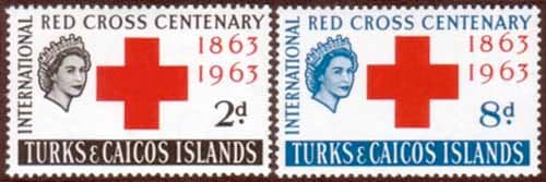 Turks and Caicos 1963 Red Cross Centenary Set Fine Mint