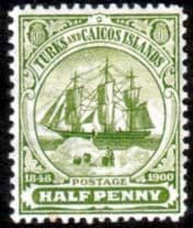 Turks and Caicos Island 1905 SG 110 Badge of the Island Fine Mint