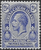 Turks and Caicos Island 1913 SG 132 King George V Head Fine Mint