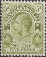 Turks and Caicos Island 1921 SG 159 King George V Head Fine Mint