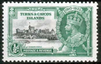 Turks and Caicos Island 1935 Silver Jubilee SG 187 Fine Mint