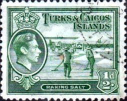 Turks and Caicos Island 1938 SG 195 Raking Salt Fine Used