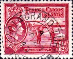 Turks and Caicos Island 1938 SG 197 Raking Salt Fine Used