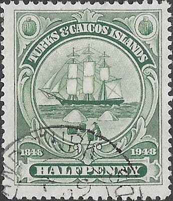 Turks and Caicos Island 1948 Centenary of Dependency's Separation SG 210 Fine Used