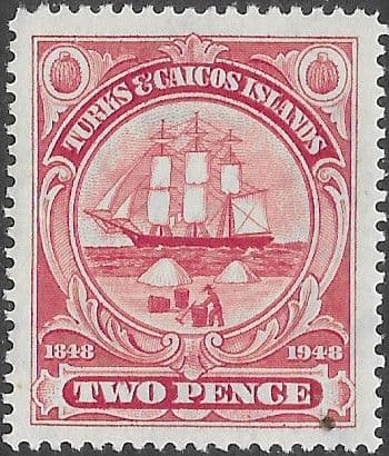 Turks and Caicos Island 1948 Centenary of Dependency's Separation SG 211 Fine Mint