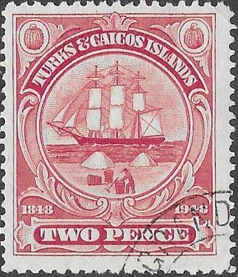 Turks and Caicos Island 1948 Centenary of Dependency's Separation SG 211 Fine Used