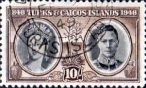 Turks and Caicos Island 1948 Centenary of Dependency's Separation SG 216 Fine Used