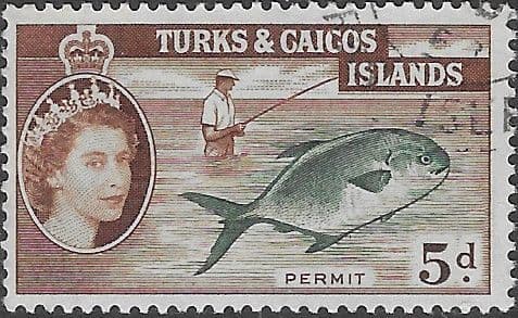 Turks and Caicos Island 1957 SG 243 Permit Fine Used