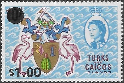 Turks and Caicos Island 1969 Industries Decimal Surcharged SG 310 Fine Mint