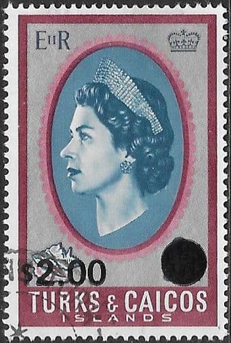 Turks and Caicos Island 1969 Industries Decimal Surcharged SG 311 Fine Used