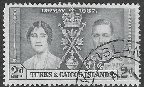 Turks and Caicos Islands 1937 King George VI Coronation SG 192 Fine Used