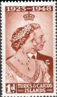 Turks and Caicos Islands 1948 King George VI Royal Silver Wedding SG 208 Fine Mint