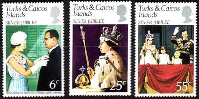 Turks and Caicos Islands 1977 Royal Silver Jubilee Set Fine Mint