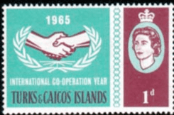 Turks Caicos Islands 1965 International Co-operation Year SG 260 Fine Mint