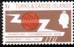 Turks Caicos Islands International Telecomunication Union SG 258 Fine Mint