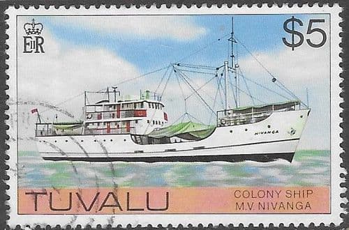 Tuvalu 1977 MV Nivanga SG 69 Fine Used