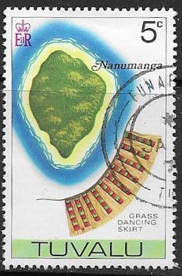 Tuvalu 1977 Nanumanga and Grass Skirt SG 61 Fine Used