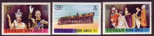 Tuvalu 1977 Royal Silver Jubilee Set Fine Mint