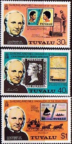 Tuvalu 1979 Sir Rowland Hill Set Fine Mint