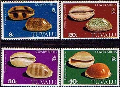Tuvalu 1980 Cowrie Shells Set Fine Mint